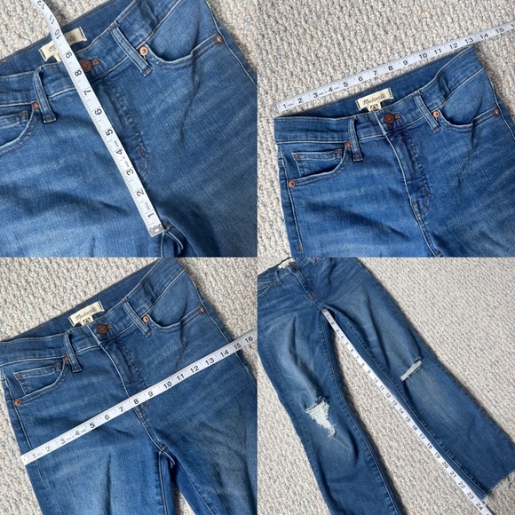Madewell Mid Rise Distressed Skinny Jeans - Picture 7 of 7